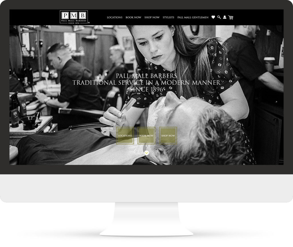 Pall Mall Barbers Home page